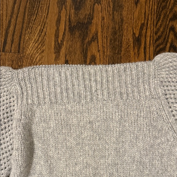 LoveShackFancy Off-Shoulder Sweater - Light Gray - Picture 6 of 8